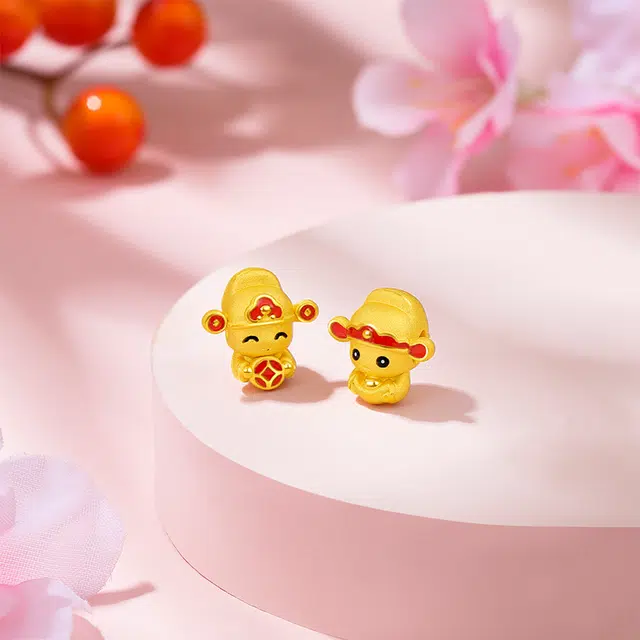 智玉云祥 金元宝/钱币 财神爷 足金 一口价 黄金手链 男女同款情侣款