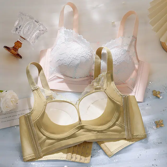 欧迪芬 小胸聚拢显大调整型无钢圈收副乳防下垂舒适文胸 女款