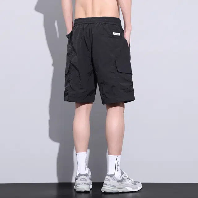 雅鹿 透气宽松直筒时尚百搭五分休闲短裤 男款