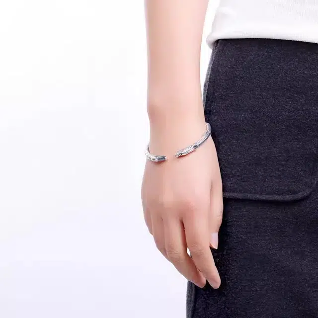 谧月珠宝 小众转运 学生简约手工个性开口可调节复古今生前世 国潮三生三世黑龙系列 合金 手镯 男款