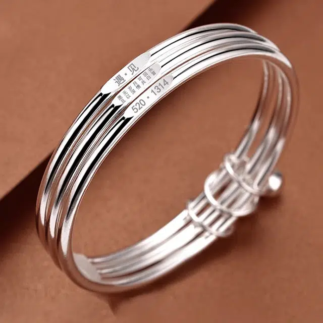 谧月珠宝 新中式国风三生三世系列  浪漫轻奢显年轻高级小众 日常通勤时尚 合金 手镯 男女同款情侣款