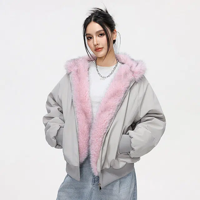 徐太浪 大毛领座山雕冬季超好看加绒加厚连帽棉衣外套棉服 男女同款