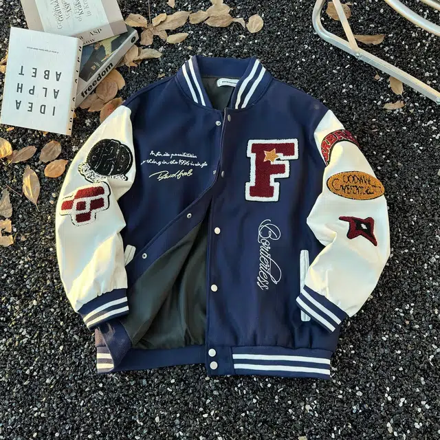 稻草人  潮酷经典痞帅复古时髦棒球服 男女同款