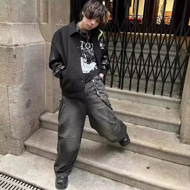 稻草人  刺绣潮流经典百搭夹克外套棒球服 男女同款