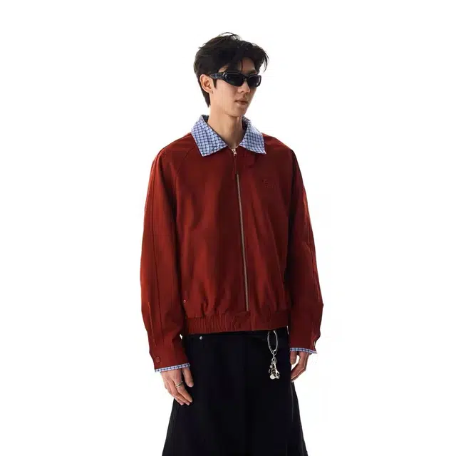 稻草人 潮流经典时尚复古日系百搭夹克 男女同款