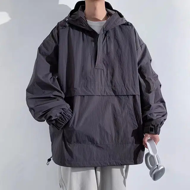 八哥 美式高街百搭休闲夹克外套 男女同款