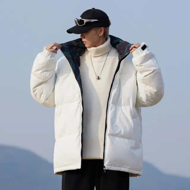 八哥 潮流宽松休闲保暖羽绒服 男女同款