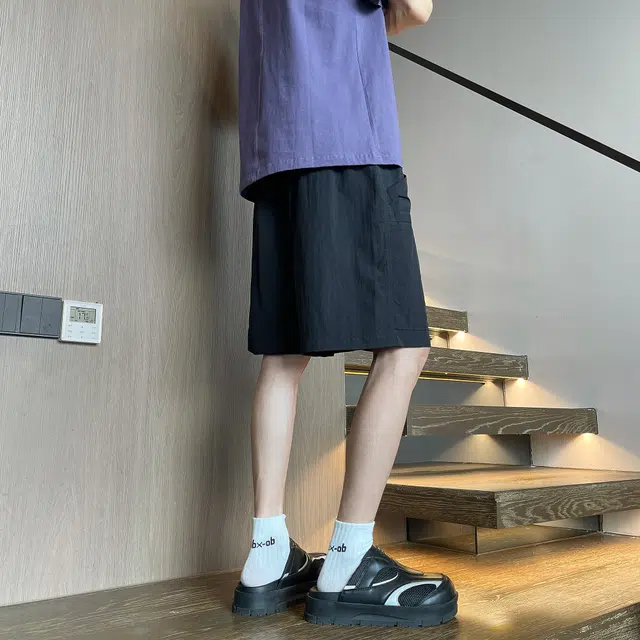 八哥 美式夏季纯色系多巴胺街头高街风基础款百搭时尚宽松舒适透气清凉五分裤休闲短裤 男女同款