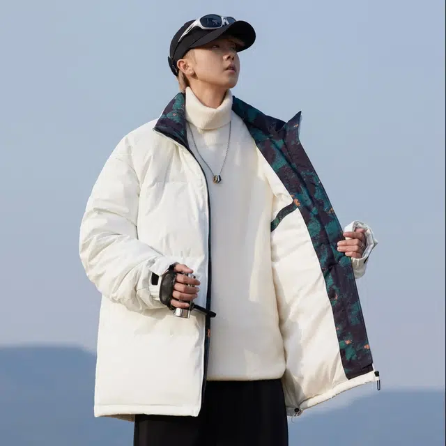 八哥 潮流宽松休闲保暖羽绒服 男女同款