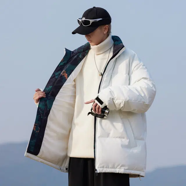 八哥 潮流宽松休闲保暖羽绒服 男女同款