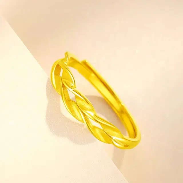 璀璨之心 穗穗平安 精致轻奢小众高级感设计时尚百搭气质温柔 浪漫恋爱表白日心意礼盒穿搭好物 足金 按克计价 黄金戒指 女款