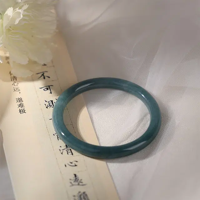 清雪 美人条 蓝水 新中式国潮 轻奢高级小众复古 糯种 手镯 女款