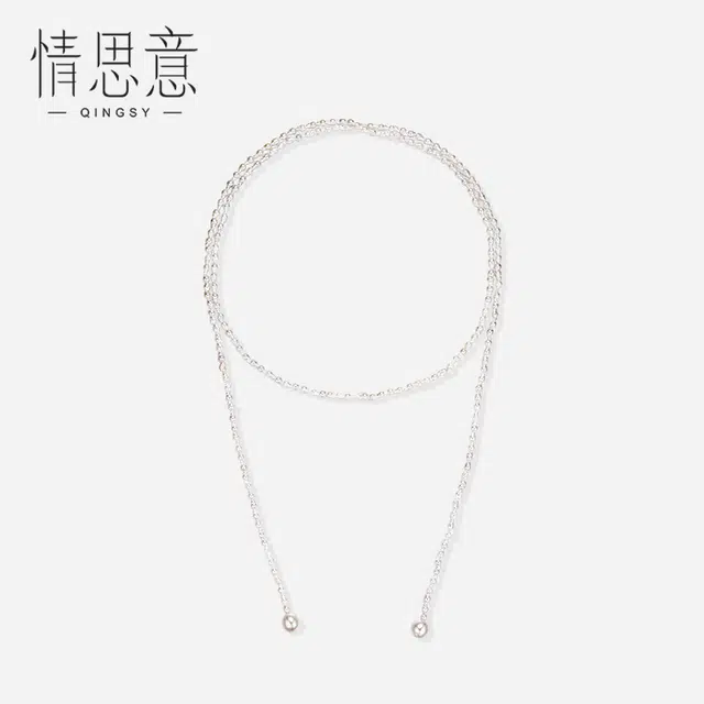 情思意 叠戴毛衣链轻奢小众配饰 珍珠 项链 女款
