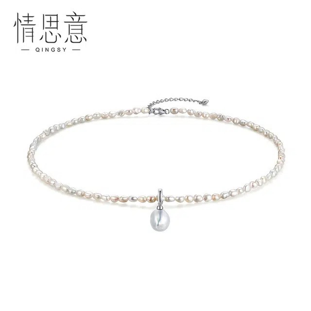 情思意 人鱼之泪 珍珠 项链 女款