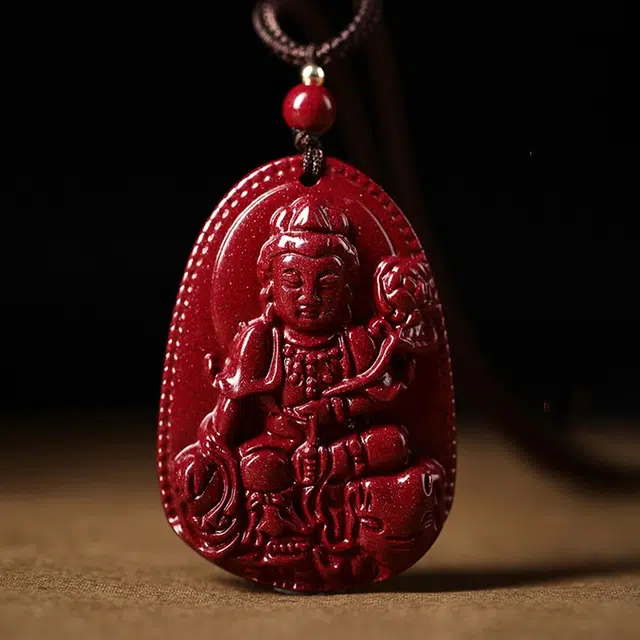 媚之吻 八大守护神本命年 再造辰砂朱砂 项链 男女同款情侣款