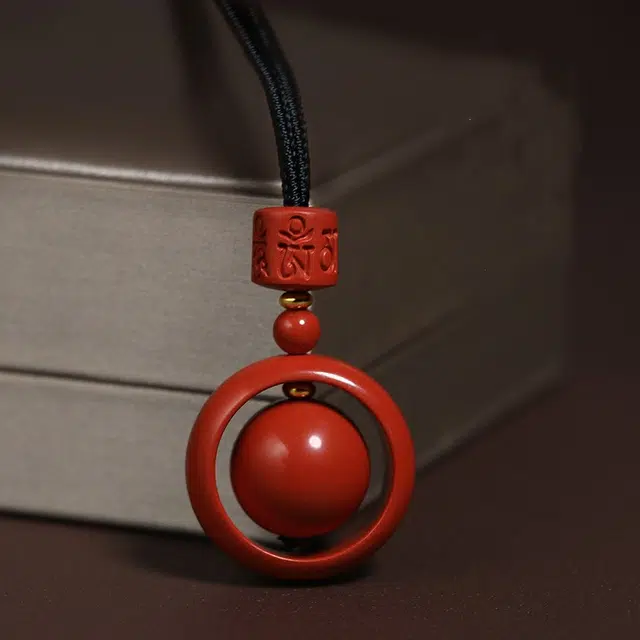 媚之吻 转运珠 时来运转 招财进宝 貔貅 再造辰砂朱砂 项链 男女同款情侣款