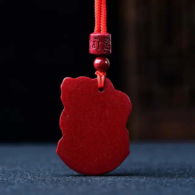 媚之吻 火麒麟五行缺火补火 朱砂 项链 男女同款情侣款