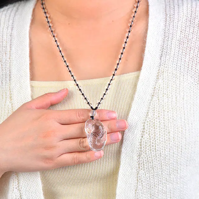 媚之吻 文昌鱼锦鲤金榜题名挂件 水晶 吊坠 男女同款情侣款