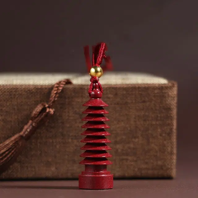 媚之吻 九层文昌塔 生状元考生挂 再造辰砂朱砂 项链 男女同款情侣款