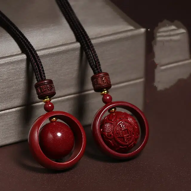 媚之吻 转运珠 时来运转 招财进宝 貔貅 再造辰砂朱砂 项链 男女同款情侣款