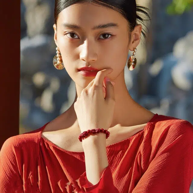 媚之吻 双貔貅 紫金砂 吉祥 再造辰砂朱砂 手串 男女同款情侣款