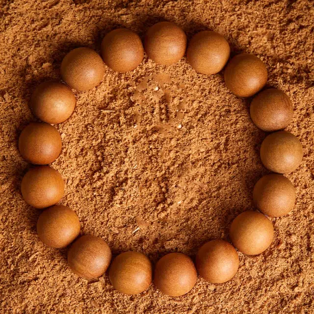 媚之吻 念珠佛珠 护身盘玩盘珠木质文玩 桃木 手串 男女同款情侣款