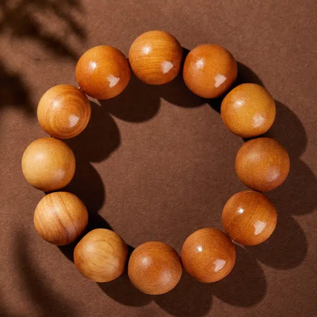 媚之吻 念珠佛珠 护身盘玩盘珠木质文玩 桃木 手串 男女同款情侣款