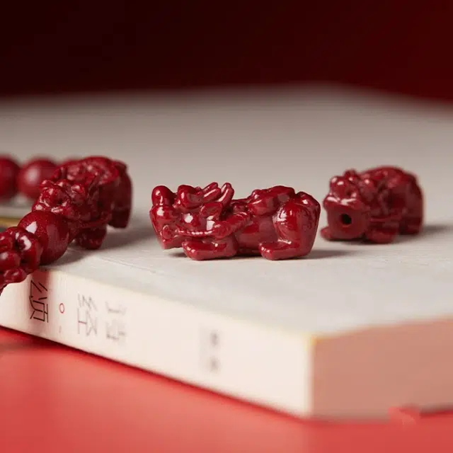 媚之吻 双貔貅 紫金砂 吉祥 再造辰砂朱砂 手串 男女同款情侣款