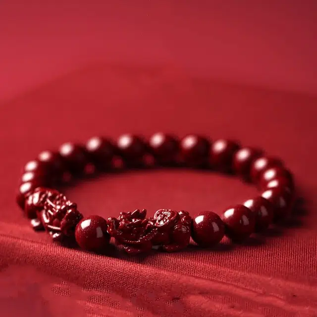 媚之吻 双貔貅 紫金砂 吉祥 再造辰砂朱砂 手串 男女同款情侣款