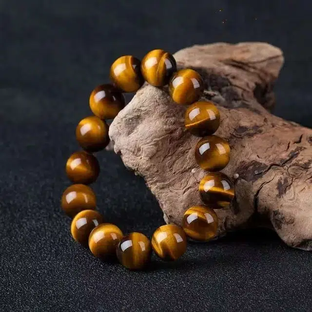 媚之吻 简约名族风时尚霸气吉祥礼 虎眼石 玉石手串 男女同款情侣款