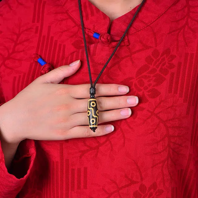 媚之吻 真品西藏九眼天珠 玛瑙 玉石项链 男女同款情侣款