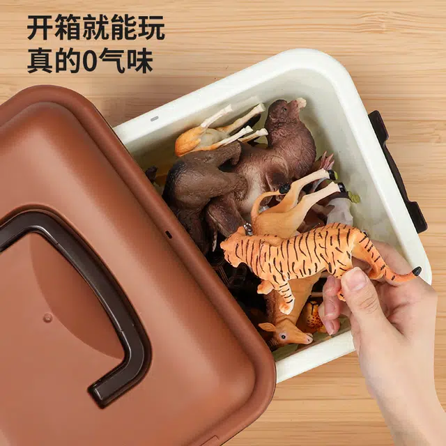 澳梦星 动物仿真模型  野生世界 老虎狮子豹猫狗 认知 早教益智玩具
