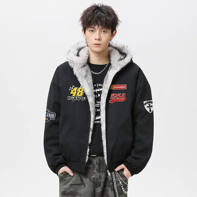 HUANQIU Barn Style Fleece Jacket