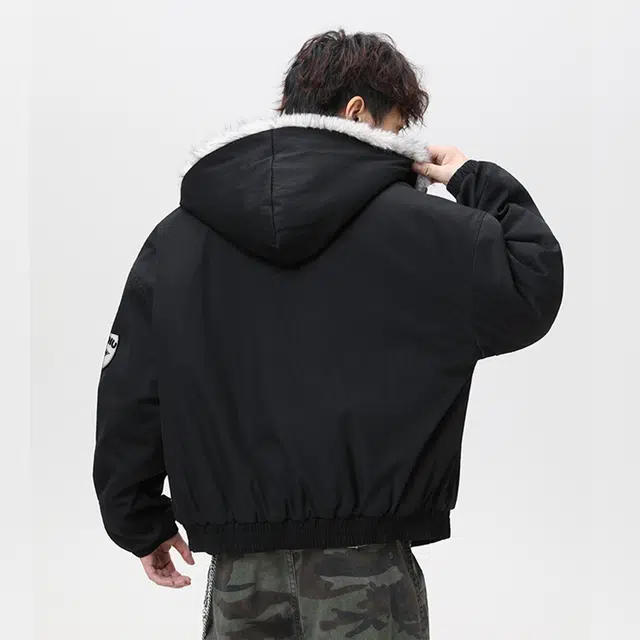 HUANQIU Barn Style Fleece Jacket