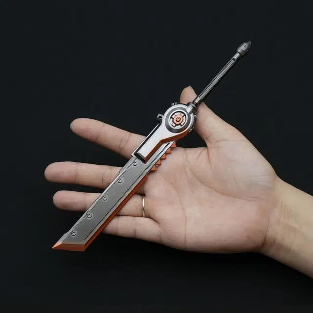 欧洛伊 机甲大刀 炫酷帅气近战武器游戏道具收藏级工艺品 可收藏把玩不可开刃 其他静态模型