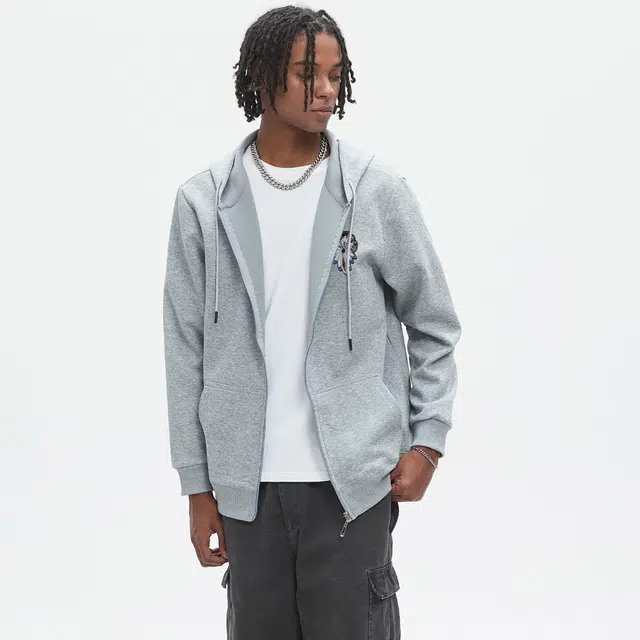 范索米  复古潮流重工民族风羽毛徽章百搭连帽卫衣 男女同款