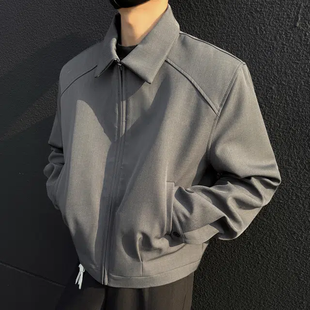 范索米 美式帅气短款垫肩夹克外套西装 男女同款