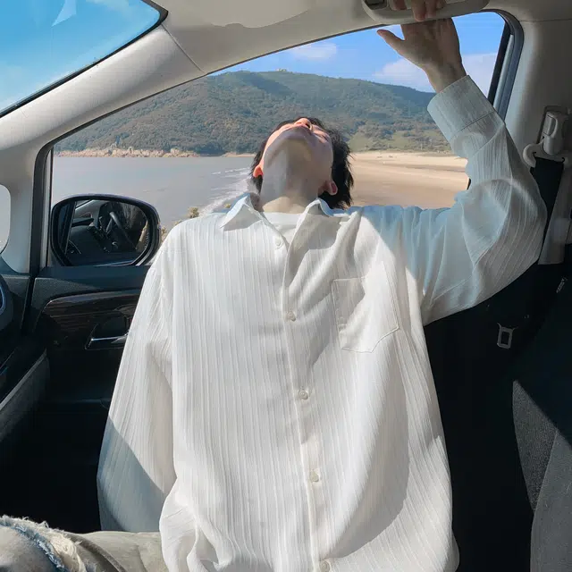 范索米 秋季设计款 肌理垂感简约宽松通勤衬衫内搭外套 男女同款