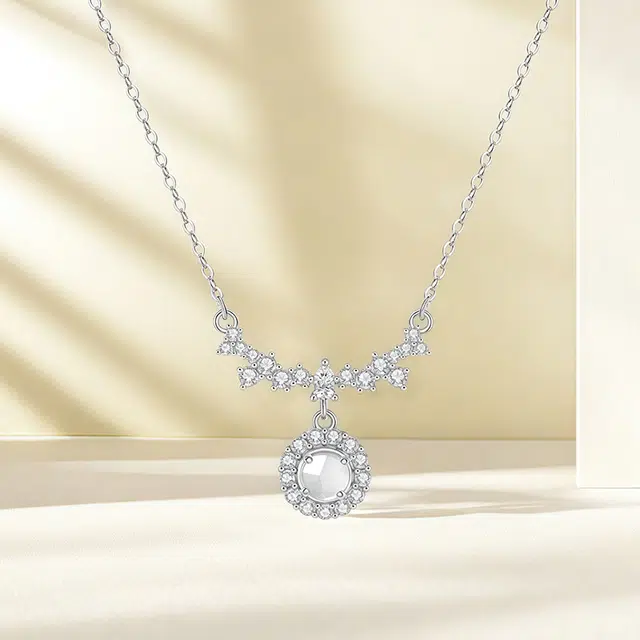 尚仟伊 【天使之泪】微笑浪漫梦幻璀璨闪耀清冷感气质百搭设计#好运天然 玛瑙 项链 女款