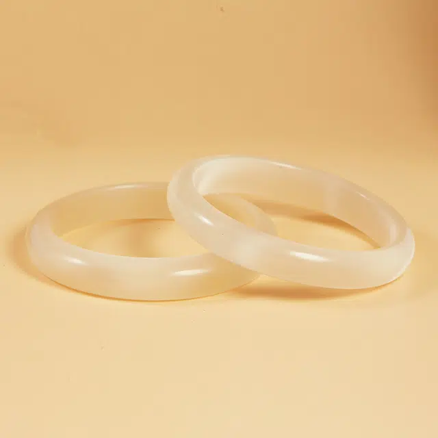 【甄选特级高品质】 琉堇 白月光香槟色旺桃花荔枝冻正缘美人镯 国风古色古香贵妃镯#好运 玻璃猫眼 手镯 女款