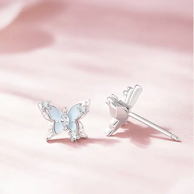 【发光&招财福蝶】 琉堇 星河极光蝴蝶闪钻夜光对戒轻奢小众高级感好运 合金 戒指 男女同款情侣款