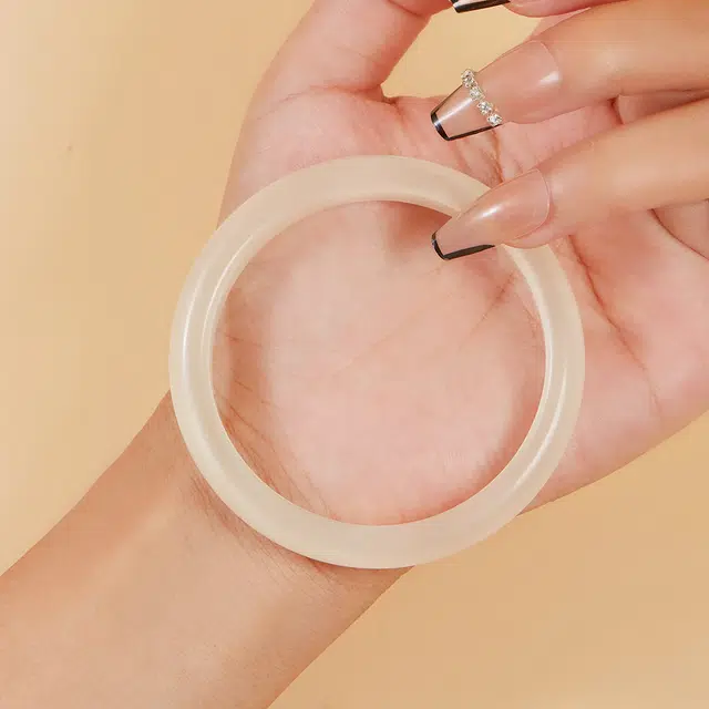 【甄选特级高品质】 琉堇 白月光香槟色旺桃花荔枝冻正缘美人镯 国风古色古香贵妃镯#好运 玻璃猫眼 手镯 女款