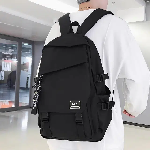 Warrior Nylon Backpack Black