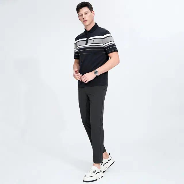 与狼共舞 舒适百搭轻薄舒适坠感透气休闲裤 男款