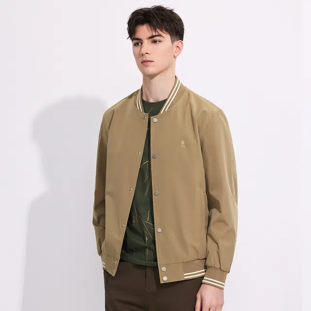 与狼共舞 潮流时尚百搭运动舒适休闲宽松透气吸汗轻薄棒球服夹克外套 男款