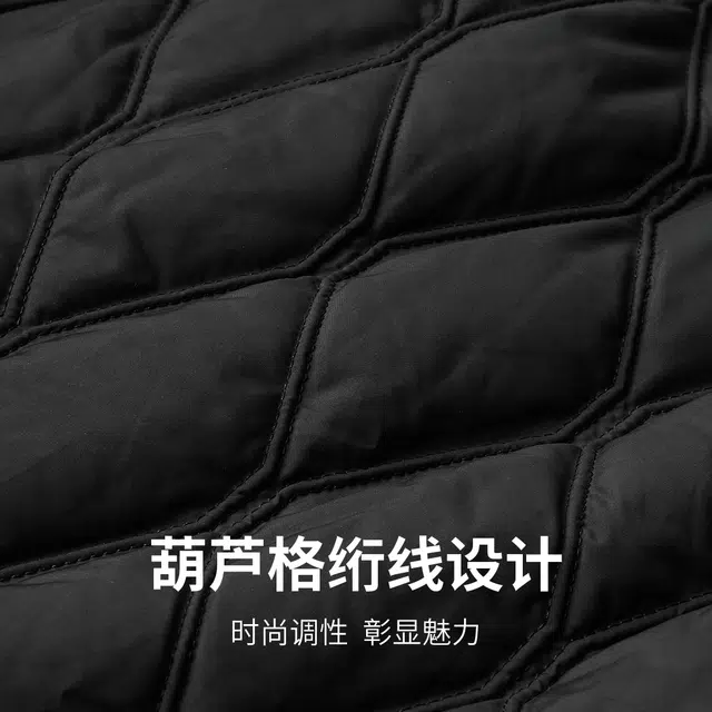 与狼共舞 菱形格保暖纯色西装 男款 黑色