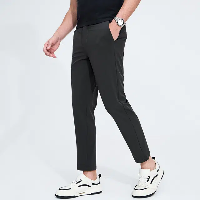 与狼共舞 舒适百搭轻薄舒适坠感透气休闲裤 男款