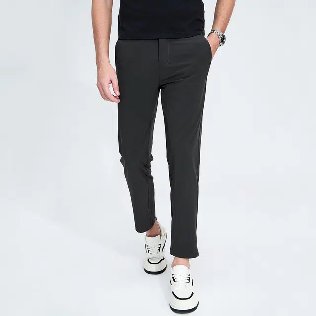 与狼共舞 舒适百搭轻薄舒适坠感透气休闲裤 男款