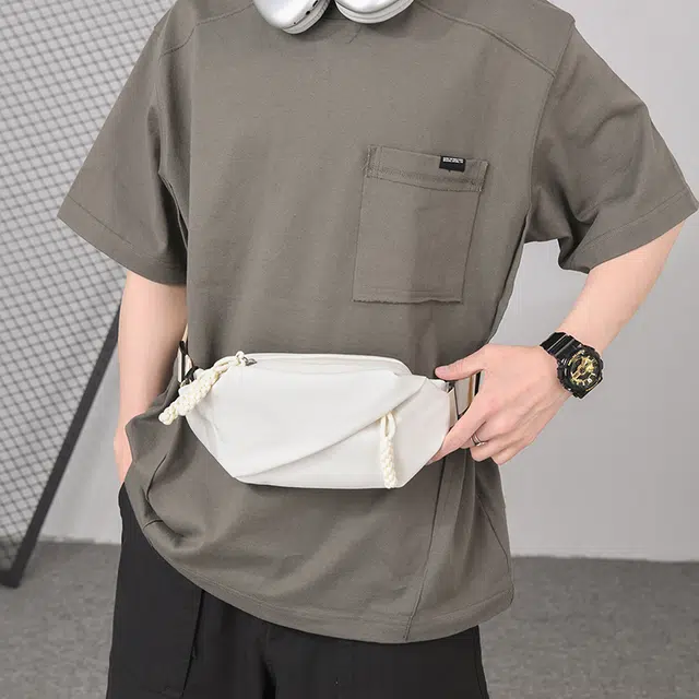 尊梵 户外多功能时尚单肩斜挎包 尼龙布 胸包 常规 男女同款情侣款 多色