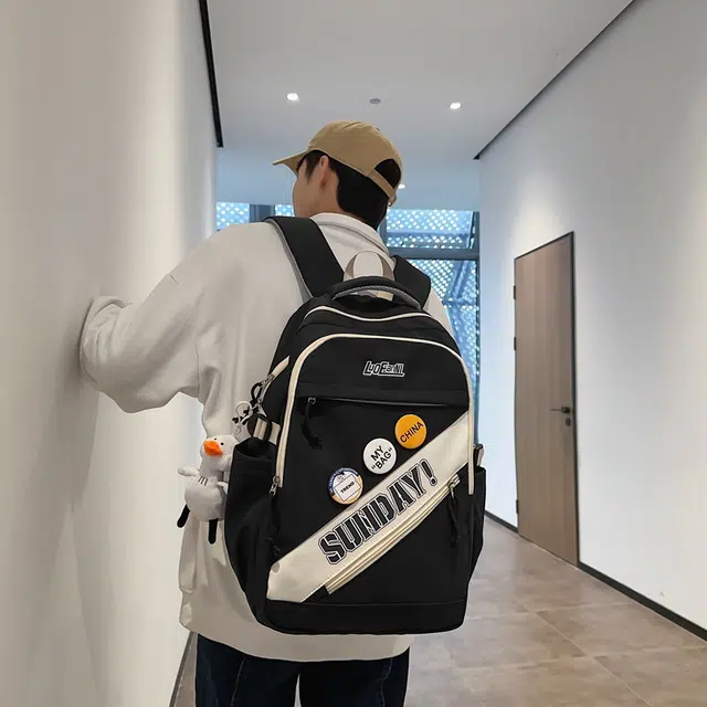 尊梵  多功能电脑背包大容量学生书包大学生电脑多口袋双肩包 尼龙 男女通用 多色